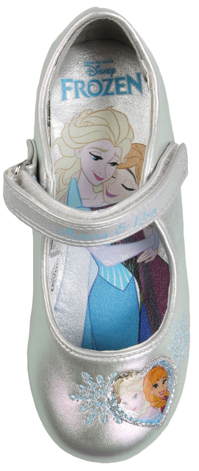 Kids Girls Disney Frozen Dress Up Shoes Glitter Princess Low Heels